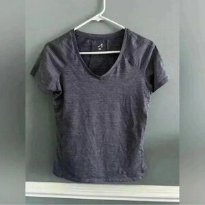 Charcoal V-Neck Workout Tee